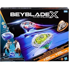 Beyblade X Drop Attack Battle arena set di gioco con 2 giranti - Hasbro