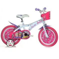 Bicicletta per bambini Barbie rosa-bianca taglia 12 - bicicletta Dino Bikes