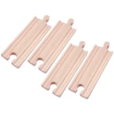 Binari ferroviari dritti in legno 4pz