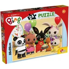 Bing e amici Buon Compleanno! Puzzle da 24 pezzi 35x25cm - Lisciani