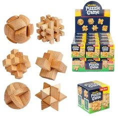 Brain Quest rompicapo in legno in diverse varianti 1pz