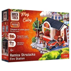 Brick Trick costruiamo con i mattoncini: My City Vigili del Fuoco gioco di costruzione da 50 pezzi - Trefl immagine 1