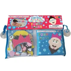 Buddy & Barney Libro da bagno colorato e adesivi - Faccine divertenti