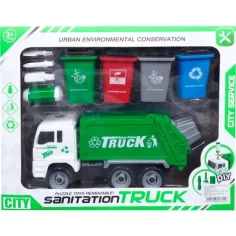 Camion della spazzatura per la raccolta differenziata con accessori