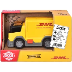Camion per la consegna DHL con effetti luminosi e sonori 15 cm - Dickie Toys