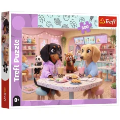Cani Dachshund in un Caffè Puzzle da 300 Pezzi - Trefl immagine 1
