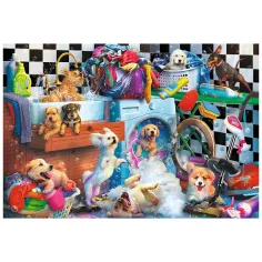 Cani nella lavanderia puzzle da 1500 pezzi - Trefl immagine 2