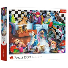 Cani nella lavanderia puzzle da 1500 pezzi - Trefl