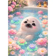 Carino foca puzzle di qualità Premium plus da 500 pezzi - Trefl immagine 2