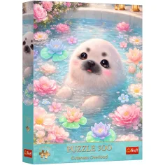 Carino foca puzzle di qualità Premium plus da 500 pezzi - Trefl immagine 1