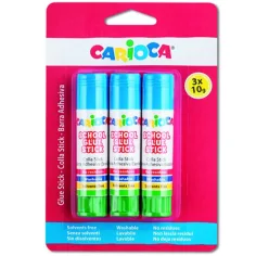 Carioca: Colla a stick per scuola 10g 3pz