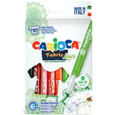 Carioca: Set di feltro tessile con fodera in tessuto da 10 pezzi