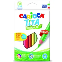 Carioca: Tita maxi triangolo matita colorata 12 pezzi
