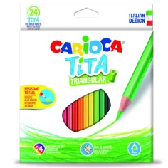 Carioca: Tita triangolo matita colorata 24pz