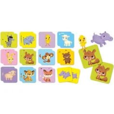 Carotina Baby: Gioco di memoria - Cuccioli di animali immagine 2