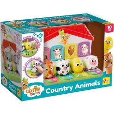 Carotina Baby: Gioco educativo di incastro con animali della fattoria - Lisciani