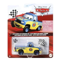 Cars 3: Dexter Hoover personaggio macchina con bandiera a scacchi 1/55 - Mattel