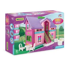 Casa delle bambole a 2 piani con mobili - Wader immagine 3