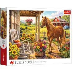 Cavallo nella fattoria puzzle da 1000 pezzi - Trefl immagine 1