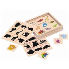 "Cerca in base all'ombra!" gioco in legno