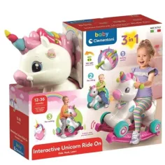 Clementoni Baby: altalena interattiva 3 in 1 unicorno immagine 1