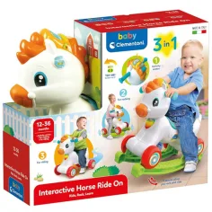Clementoni Baby: altalena interattiva 3 in 1 pony