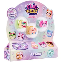 Clickeez: Gioco antistress 5 pezzi - 3ª serie