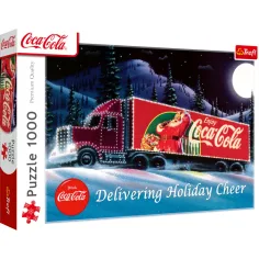 Coca-Cola Carovana di Natale puzzle premium plus da 1000 pezzi - Trefl immagine 1