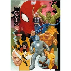 Collezione di Alta Qualità: Supereroi Marvel anni '80 puzzle premium HQC da 1000 pezzi 69x50cm - Clementoni immagine 2