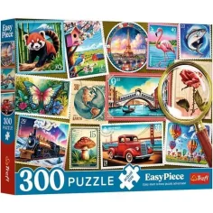 Collezione di francobolli puzzle Easy Piece 300 pezzi - Trefl