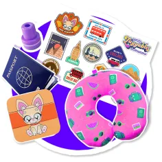Compagni di viaggio – Bree SunShine Napsugár Letti peluche con valigia e cuscino immagine 3