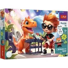Connect Joe puzzle da 70 pezzi con figura e 6 mattoncini - Trefl immagine 1