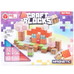 Craft Blocks gioco da costruzione magnetico, 48 pezzi – in due varianti immagine 2