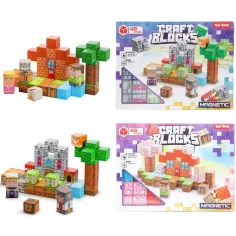Craft Blocks gioco da costruzione magnetico, 48 pezzi – in due varianti immagine 3