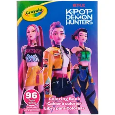 Crayola: K-Pop Cacciatori di Demoni Libro da Colorare di 96 Pagine con Adesivi immagine 1