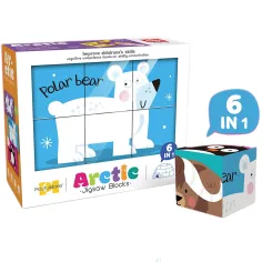 Cubi puzzle 6 in 1 - Animali artici