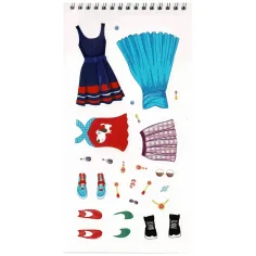 Decora! - Progetta un vestito con il quaderno di adesivi per stilisti immagine 2