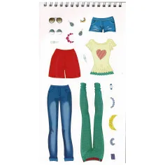 Decora! - Progetta un vestito con il quaderno di adesivi per stilisti immagine 3