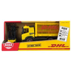 DHL Volvo camion con carrello elevatore - Dickie Toys