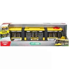Dickie Toys: Siemens Combino giallo tram urbano con controllo e porte apribili - Simba Toys
