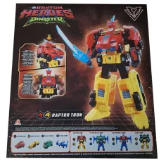 Dinoster Fusion Raptor Tron figura robot immagine 2