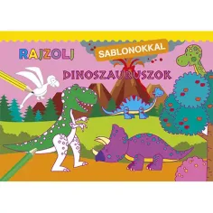 Disegna con stencil - Dinosauri da colorare