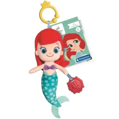Disney Baby Ariel figura di peluche con sonaglio 33cm - Clementoni