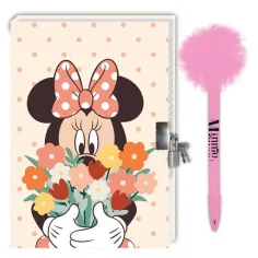 Disney: Diario segreto di Minnie Mouse con lucchetto e penna pom-pom 12x18cm 60 pagine immagine 2