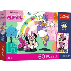 Disney Minnie Mouse puzzle premium plus 60 pezzi con poster - Trefl