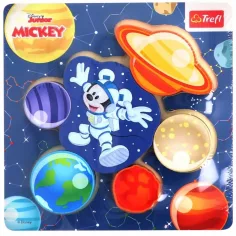 Disney Topolino nello spazio puzzle a forma di legno - Trefl immagine 1