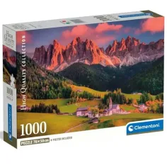 Puzzle magico di dolomiti 1000 pezzi con poster - Clementoni