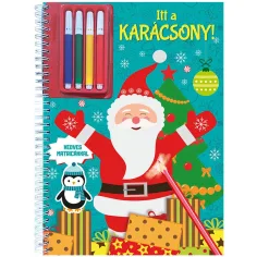 È Natale! Quaderno da colorare con adesivi e pennarelli