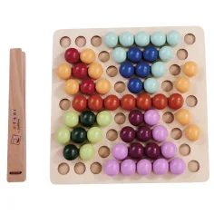 Eichhorn: Gioco educativo Montessori con pinza e palline immagine 2
