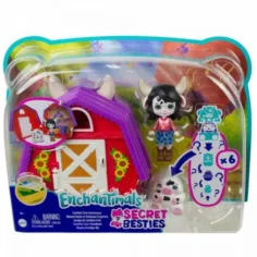 Enchantimals: Set di fattoria per mucche Telis-Tele - Mattel